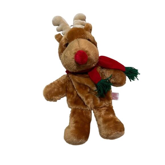 1988 Fairview Plush Christmas Stockings Set of 3 Rudolph Santa Snowman VTG - Picture 7 of 15